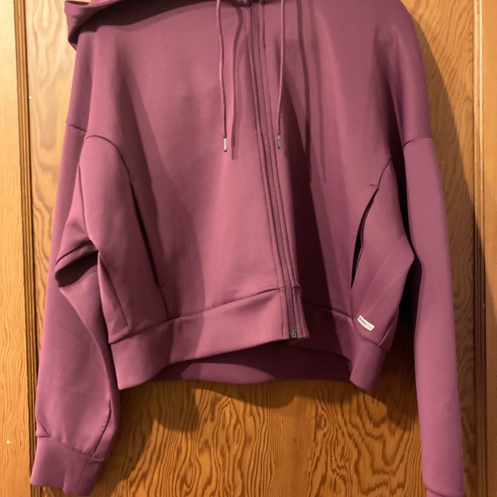 Plum Zip-Up Hoodie